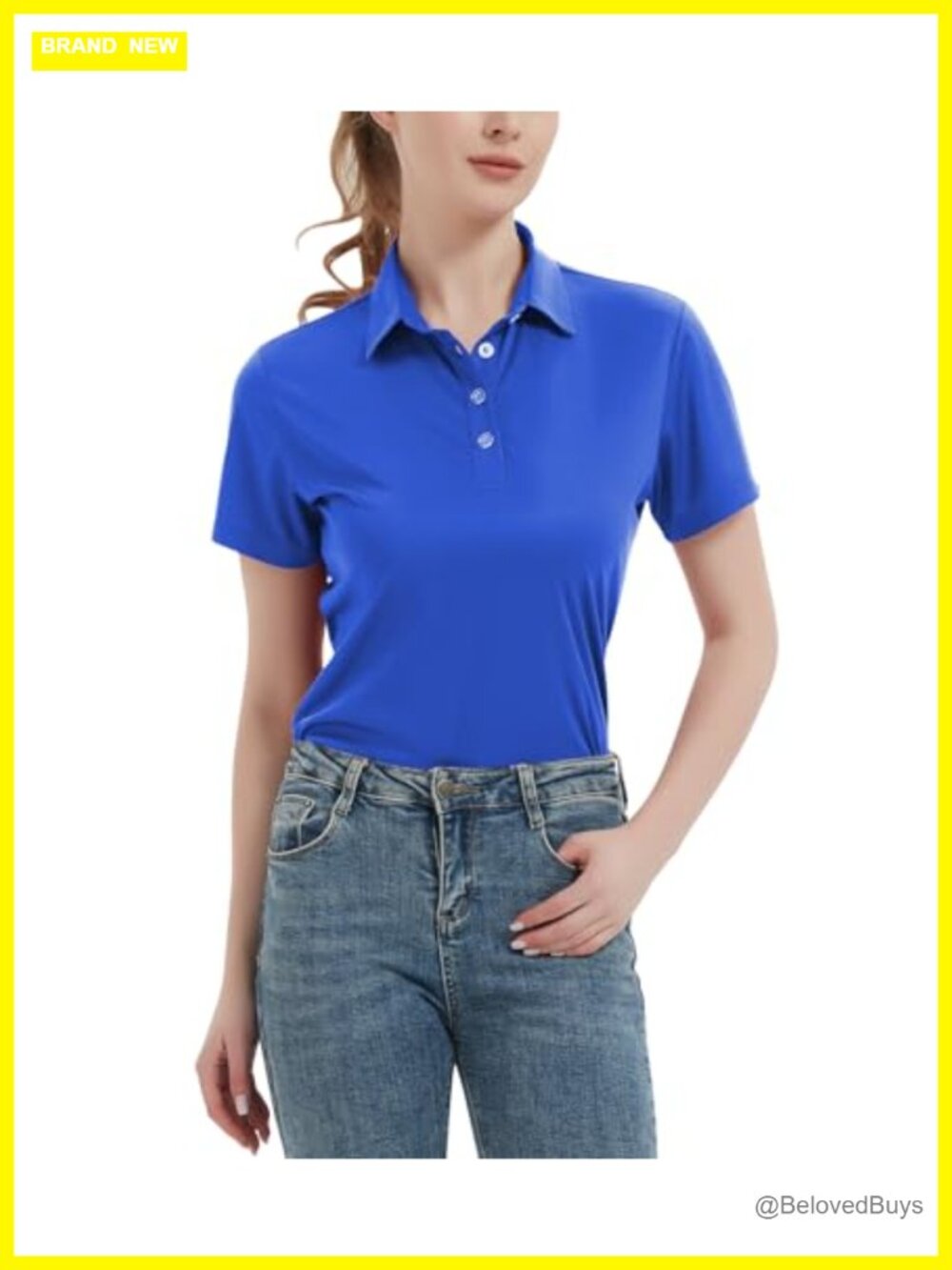 Women's Polo Shirt UPF 50+ Quick Dry Short Sleeve Golf Tennis Shirt